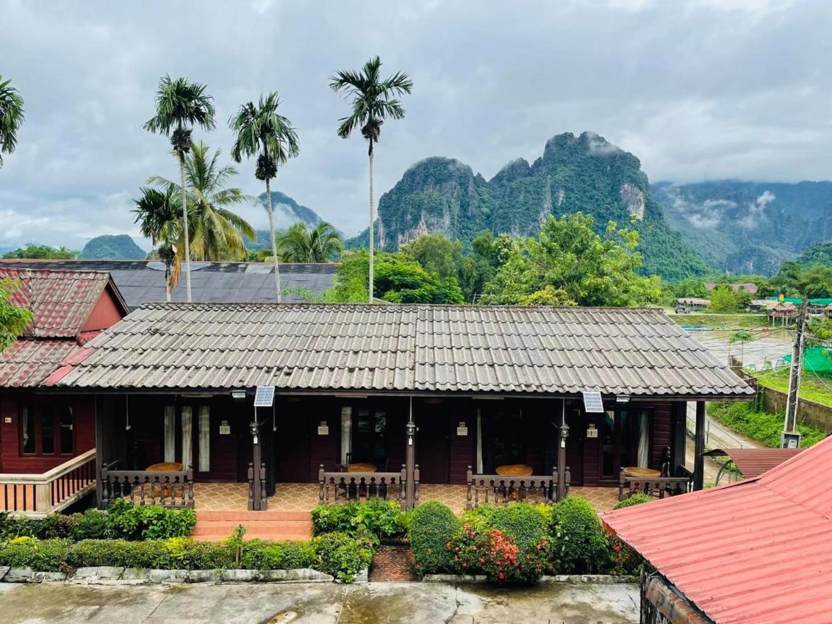 Bungalows Le Jardin Vangvieng วังเวียง ภายนอก รูปภาพ