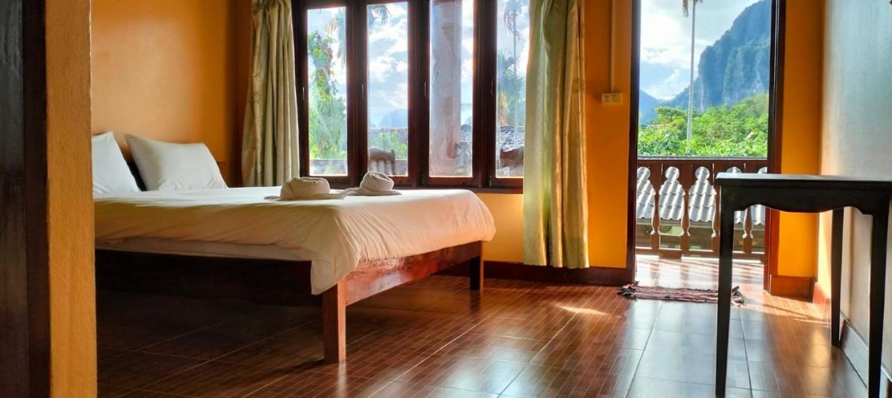 Bungalows Le Jardin Vangvieng วังเวียง ภายนอก รูปภาพ