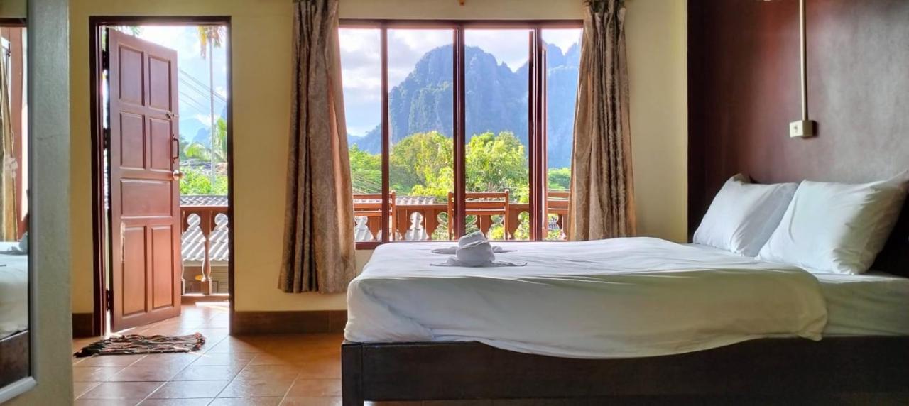Bungalows Le Jardin Vangvieng วังเวียง ภายนอก รูปภาพ