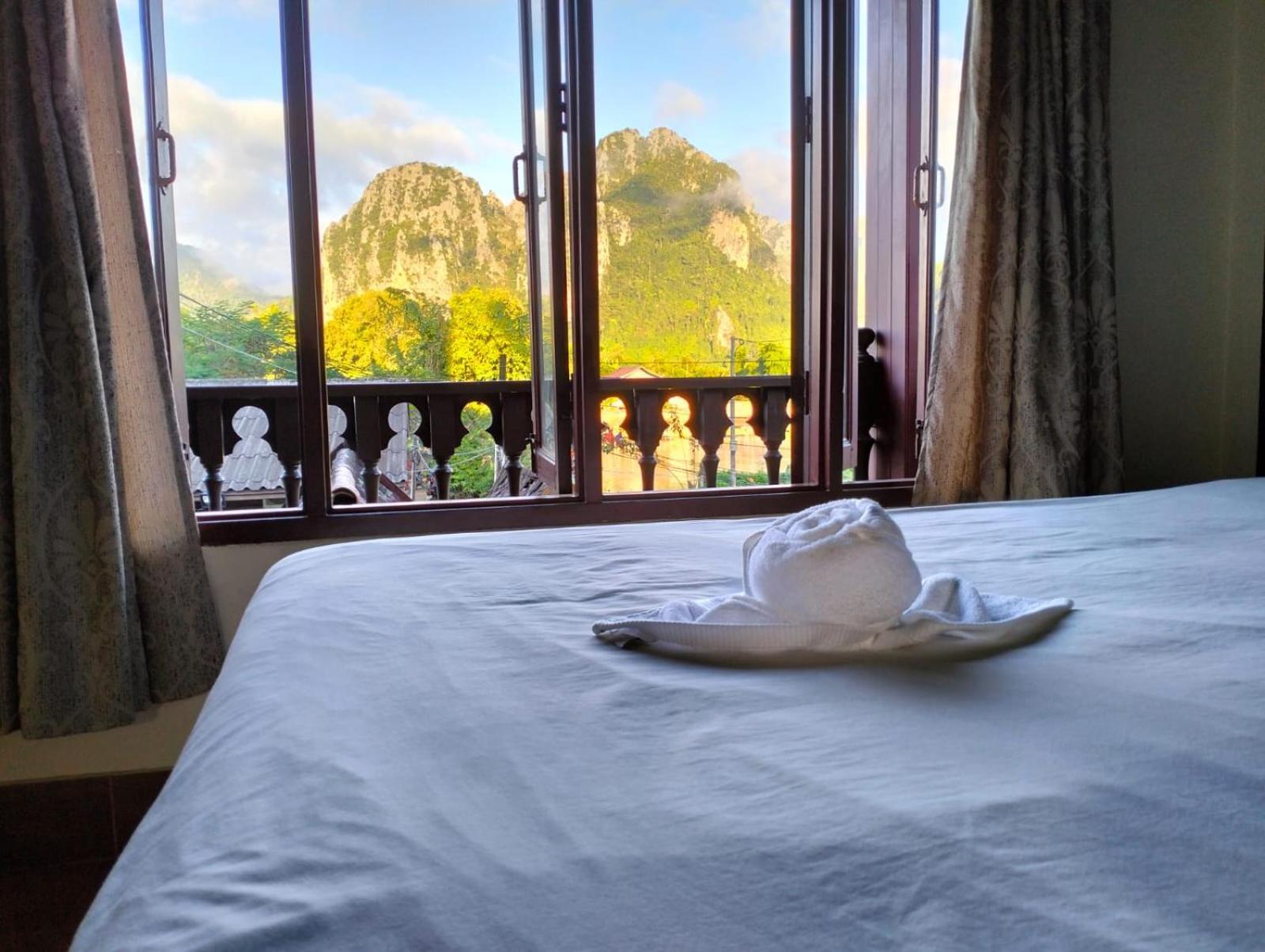 Bungalows Le Jardin Vangvieng วังเวียง ภายนอก รูปภาพ
