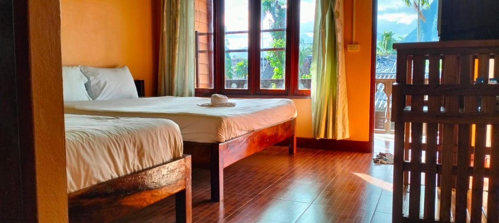 Bungalows Le Jardin Vangvieng วังเวียง ภายนอก รูปภาพ